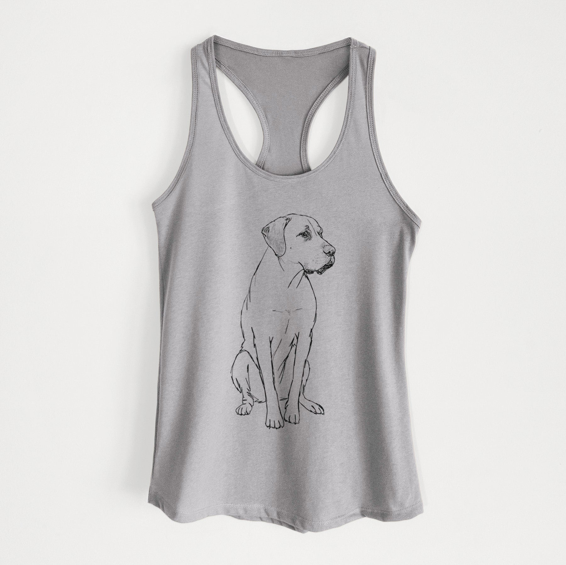 Doodled Barney the Labrador Retriever Mix - Women's Racerback Tanktop