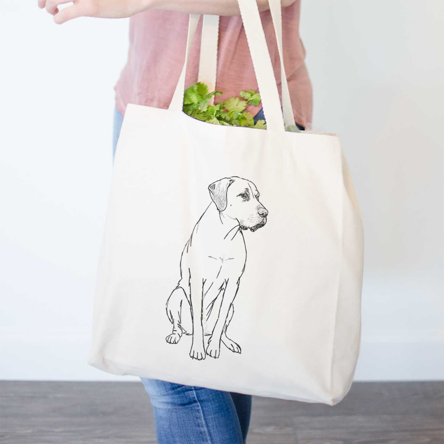 Doodled Barney the Labrador Retriever Mix- Tote Bag