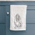 Doodled BassetHound Decorative Hand Towel