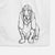 Doodled BassetHound Decorative Hand Towel