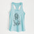 Doodled BassetHound - Women's Racerback Tanktop