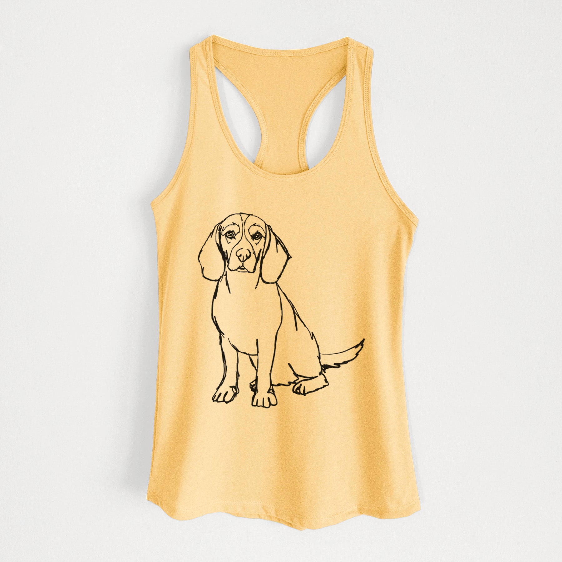 Doodled Beagle - Women's Racerback Tanktop