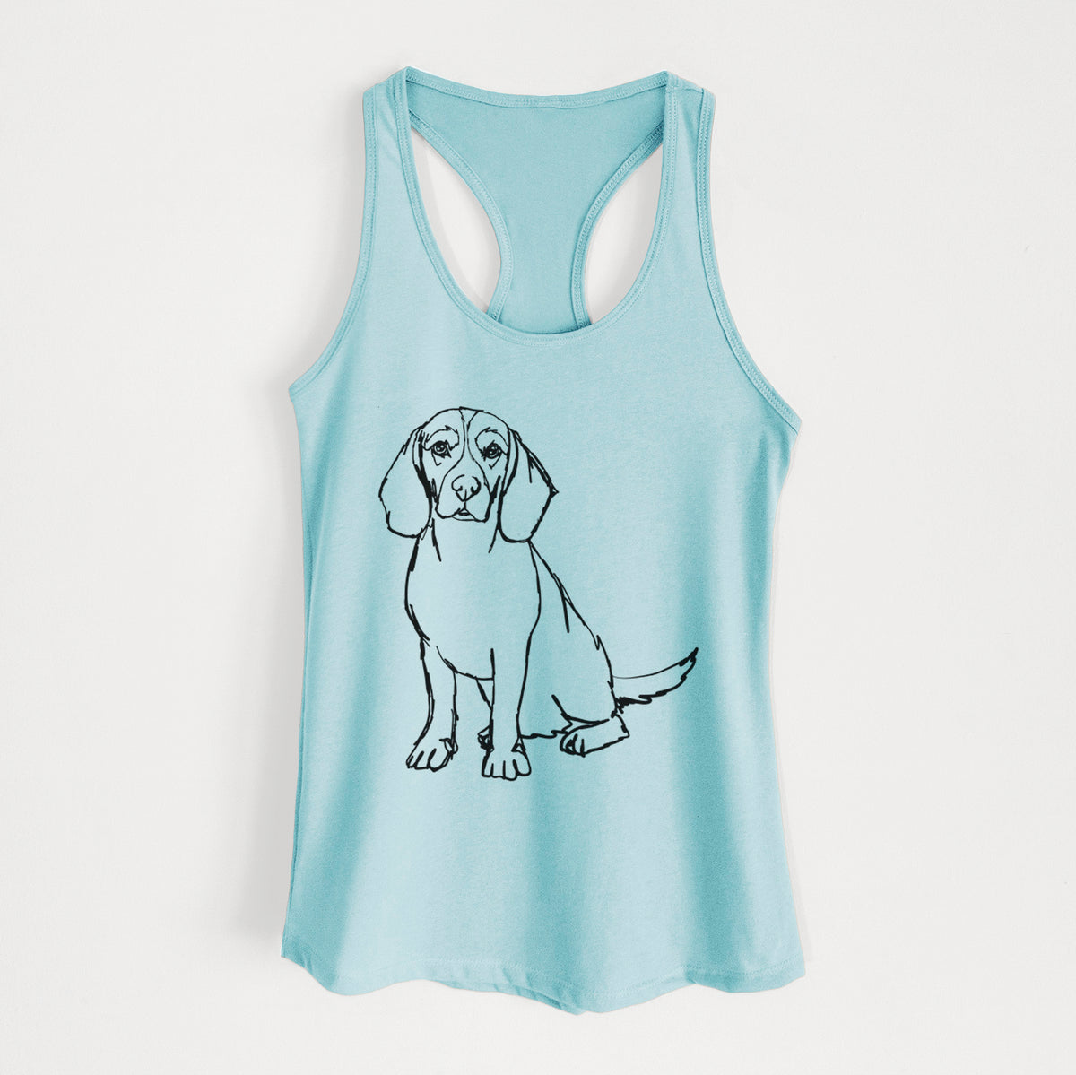 Doodled Beagle - Women&#39;s Racerback Tanktop