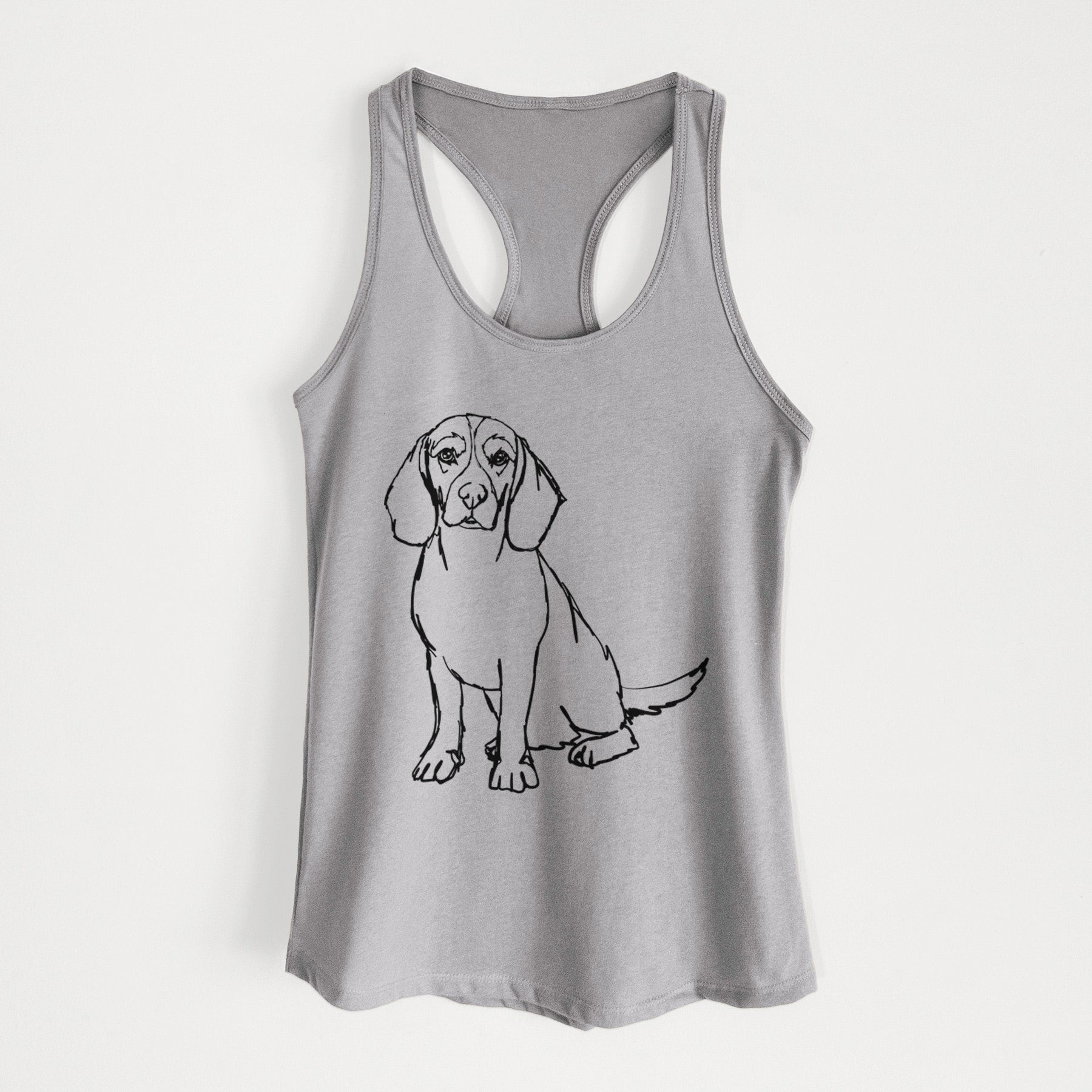 Doodled Beagle - Women's Racerback Tanktop