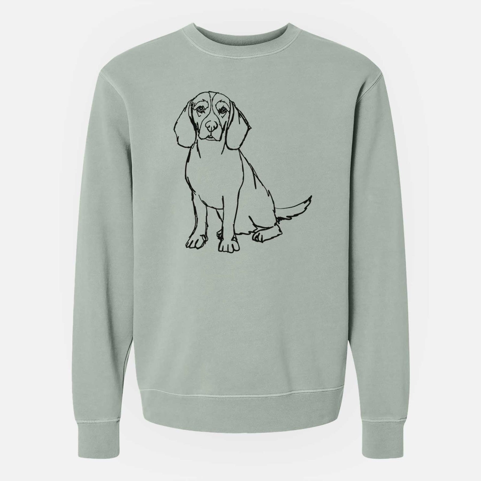 Doodled Beagle the  - Unisex Pigment Dyed Crew Sweatshirt