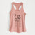 Doodled Beau the French Bulldog - Women's Racerback Tanktop