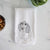 Doodled Bella the Long Haired Dachshund Decorative Hand Towel