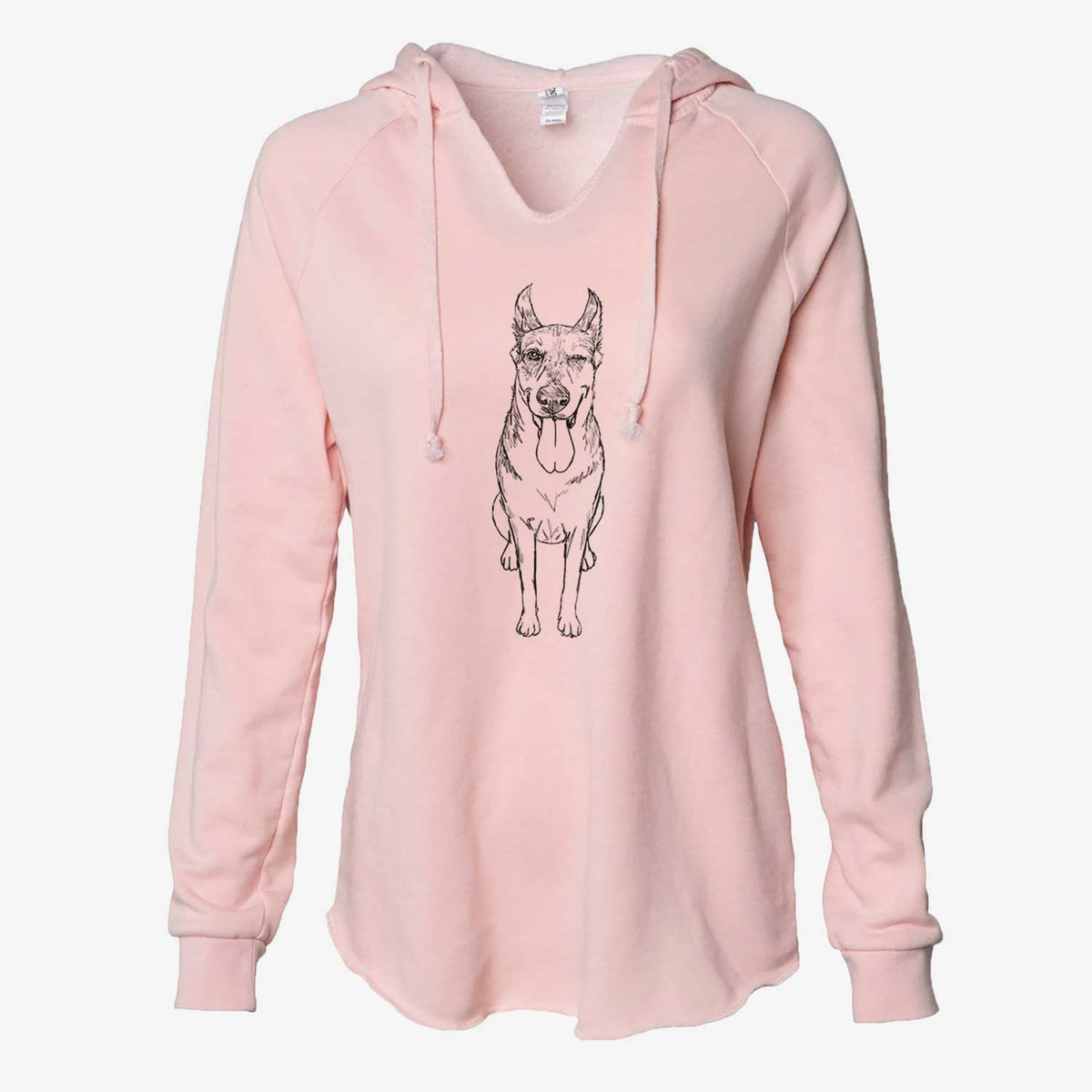 Doodled Bella the German Shepherd Husky Mix - Cali Wave Hooded Sweatshirt
