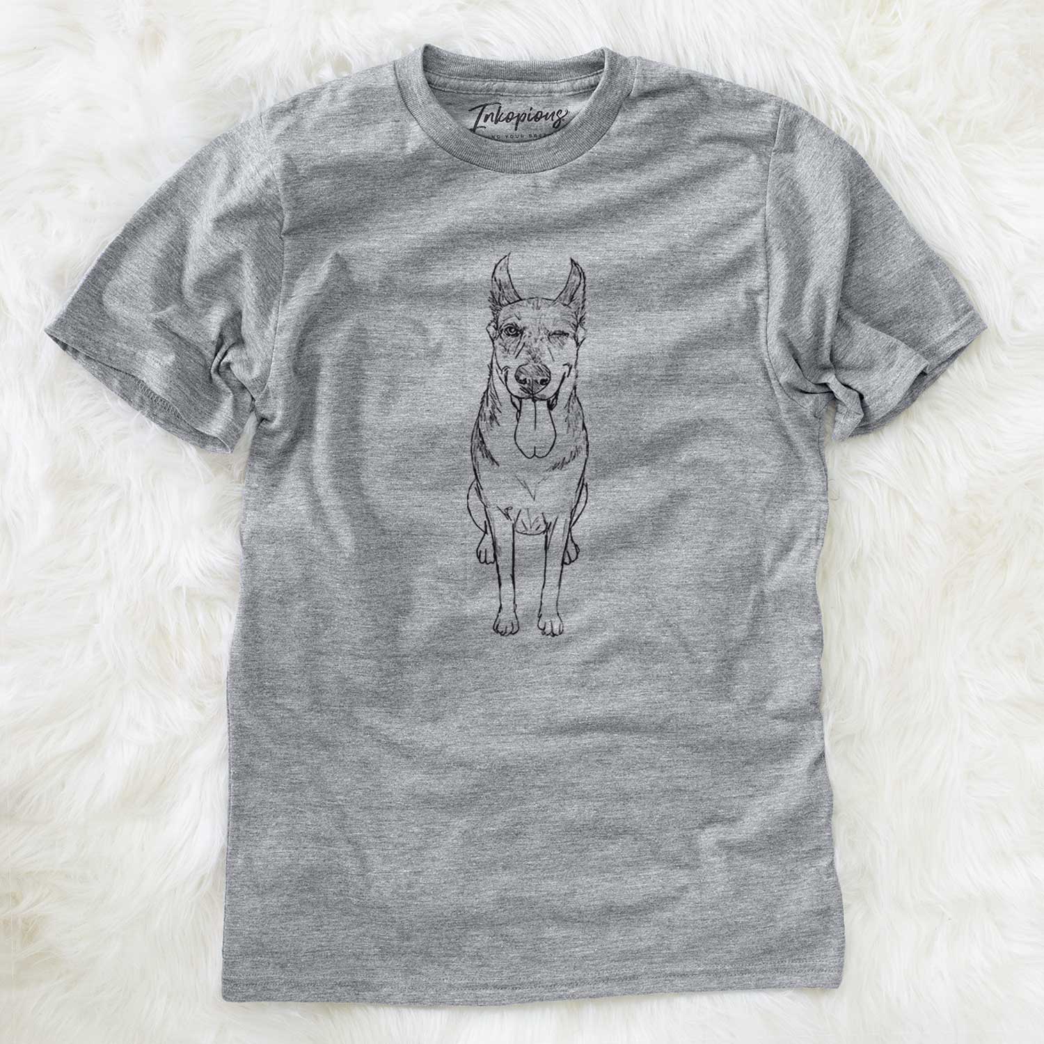 Doodled Bella the German Shepherd Husky Mix - Unisex Crewneck