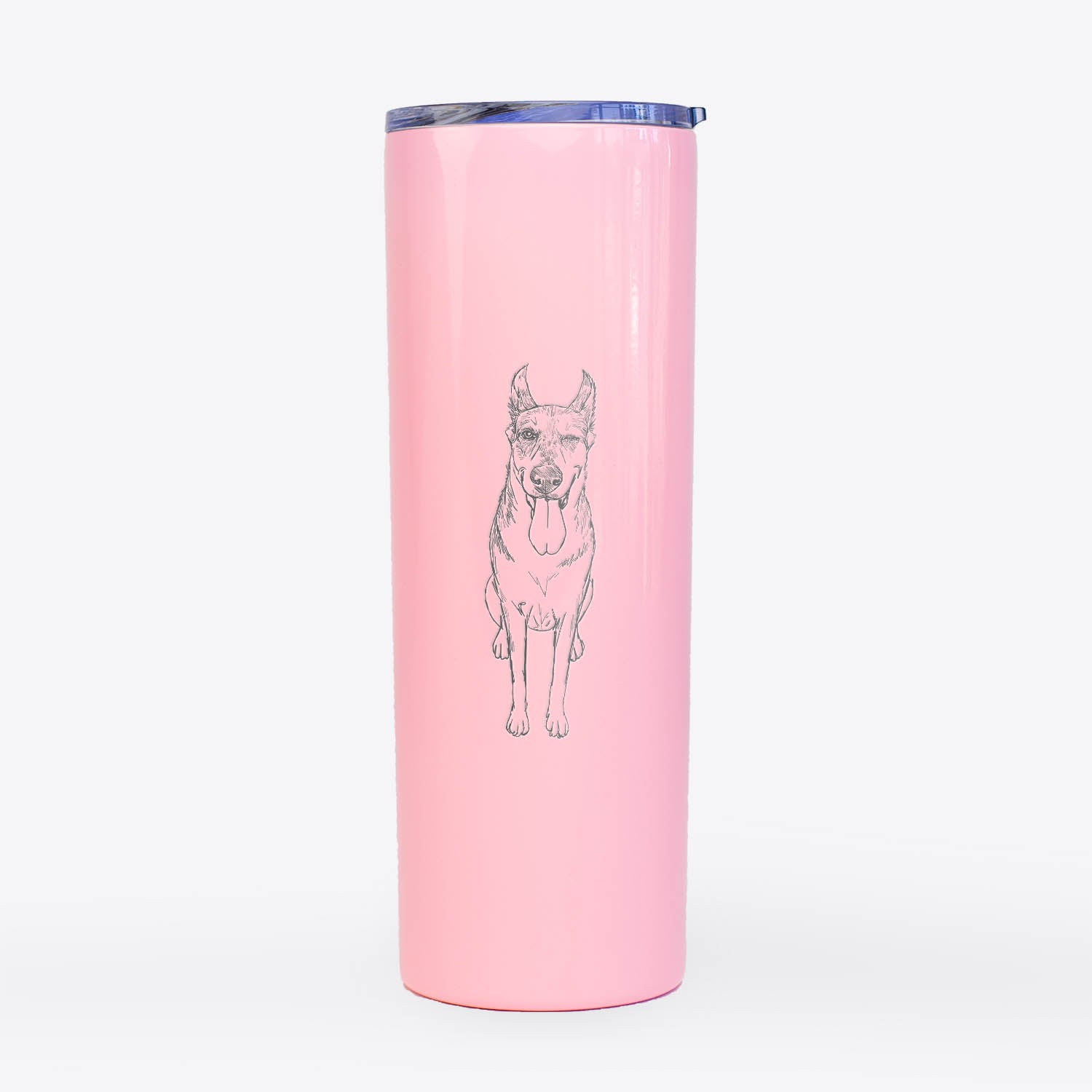 Doodled Bella the German Shepherd Husky Mix - 20oz Skinny Tumbler