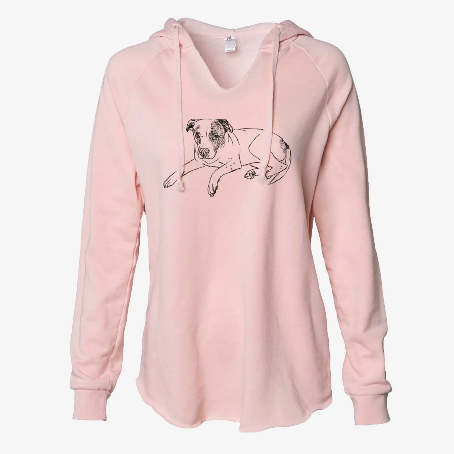 Doodled Bella the Pitbull - Cali Wave Hooded Sweatshirt