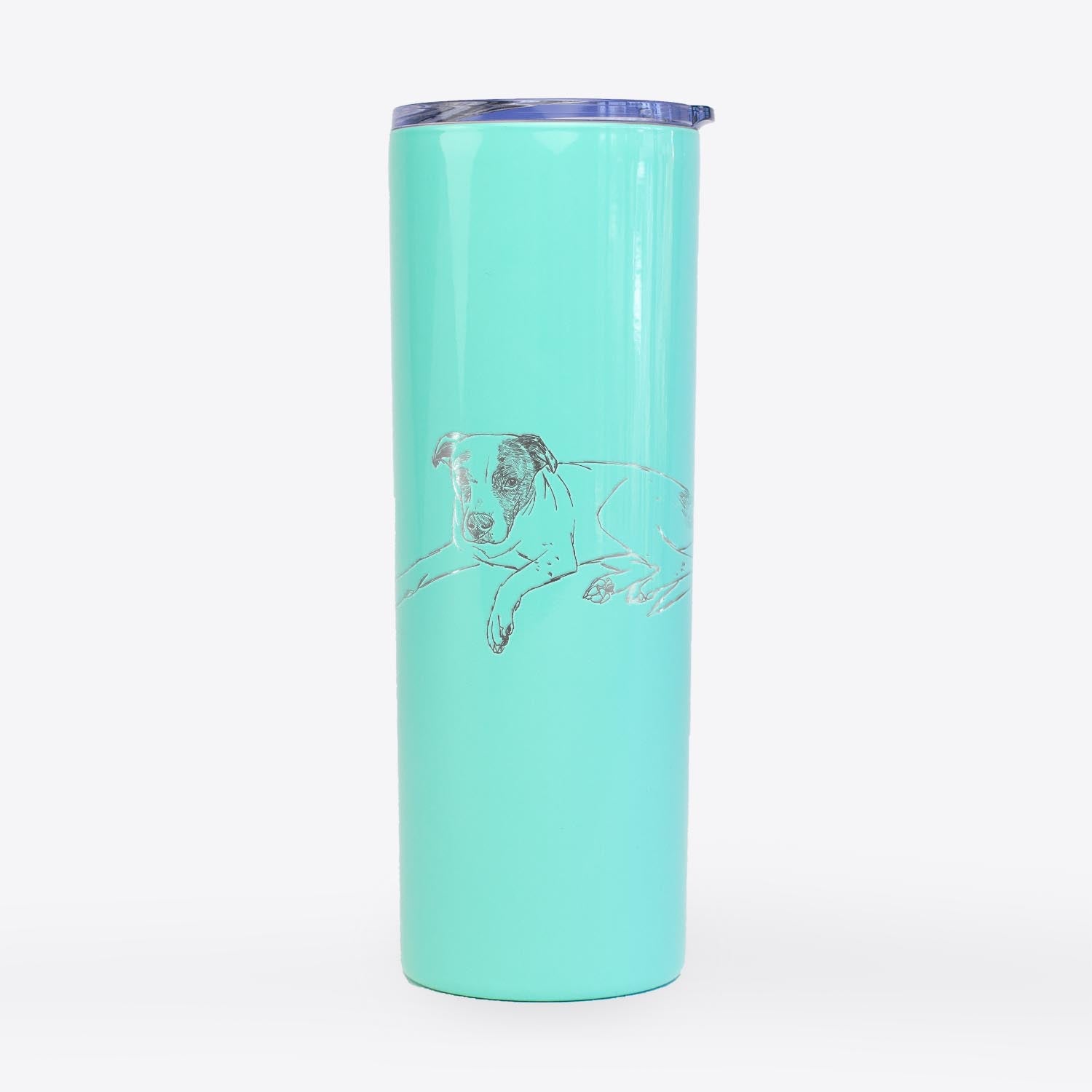 Doodled Bella the Pitbull - 20oz Skinny Tumbler