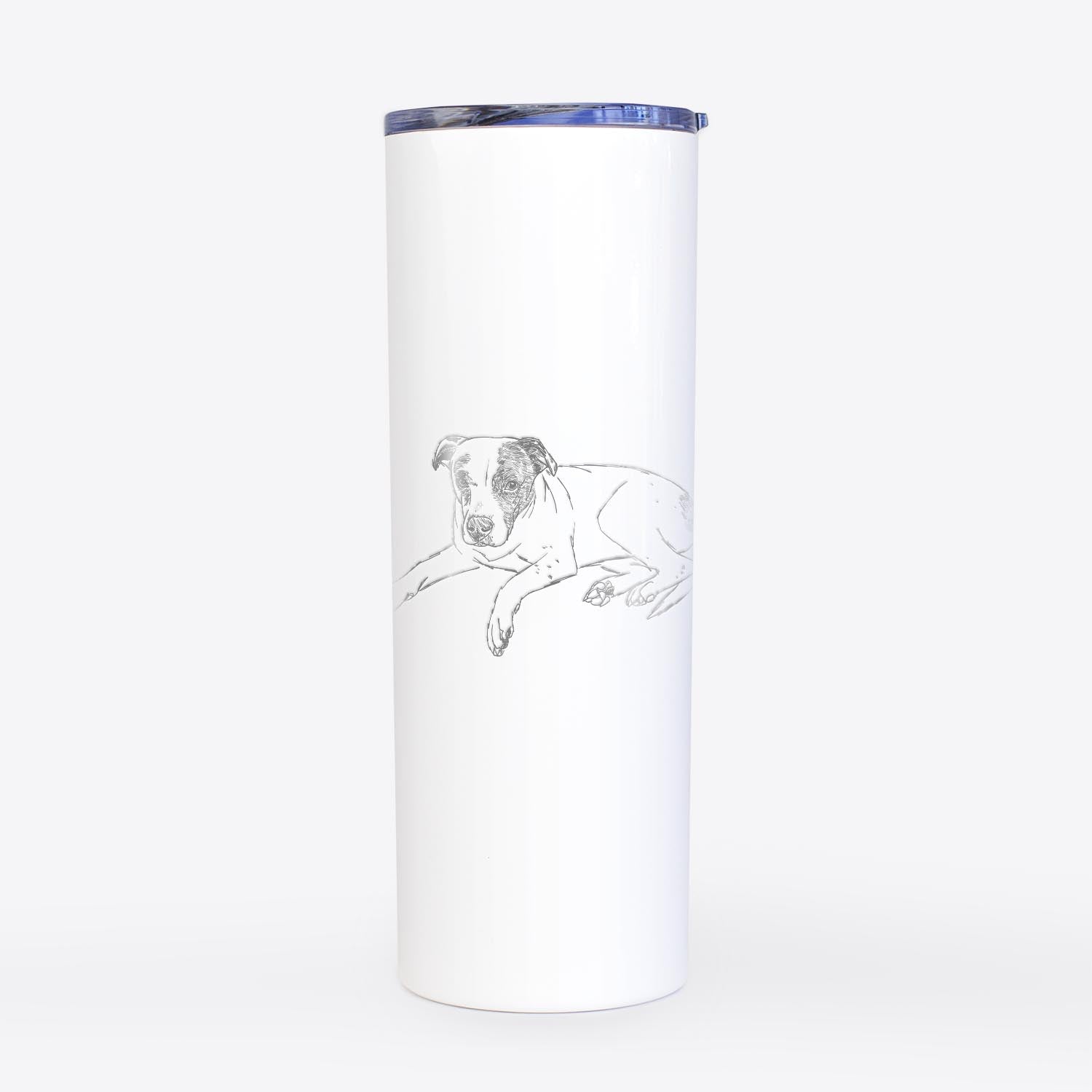 Doodled Bella the Pitbull - 20oz Skinny Tumbler