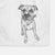 Doodled Benny the Mixed Breed Decorative Hand Towel