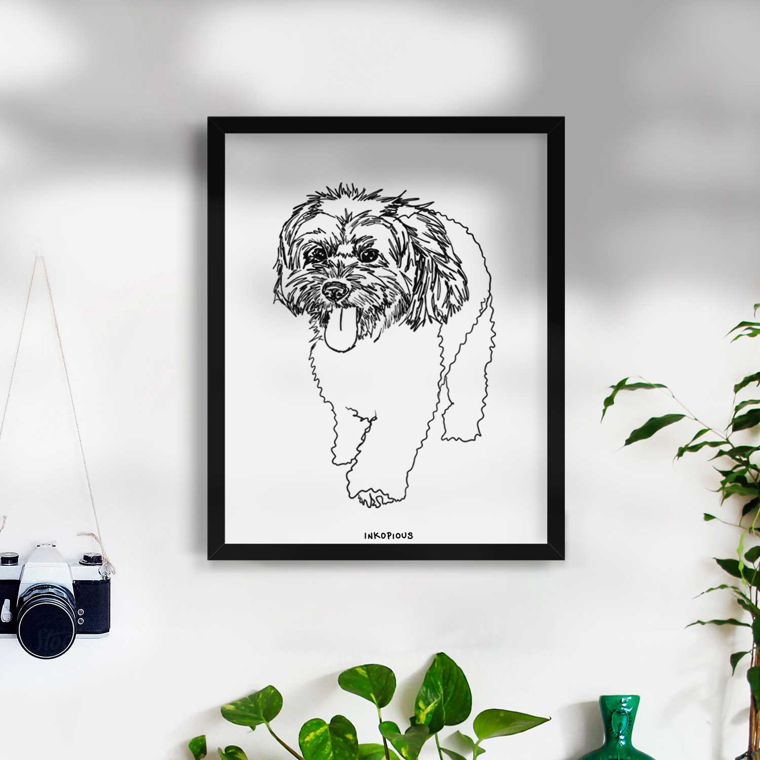 Doodled Benson the Havanese Art Print