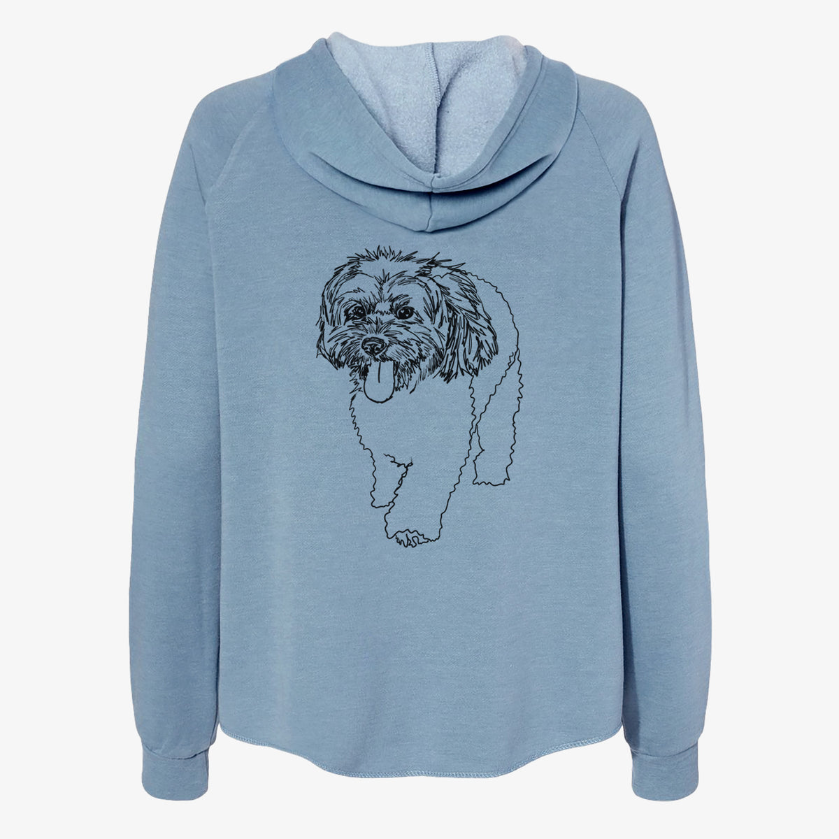 Doodled Benson the Havanese - Women's Cali Wave Zip-Up Sweatshirt