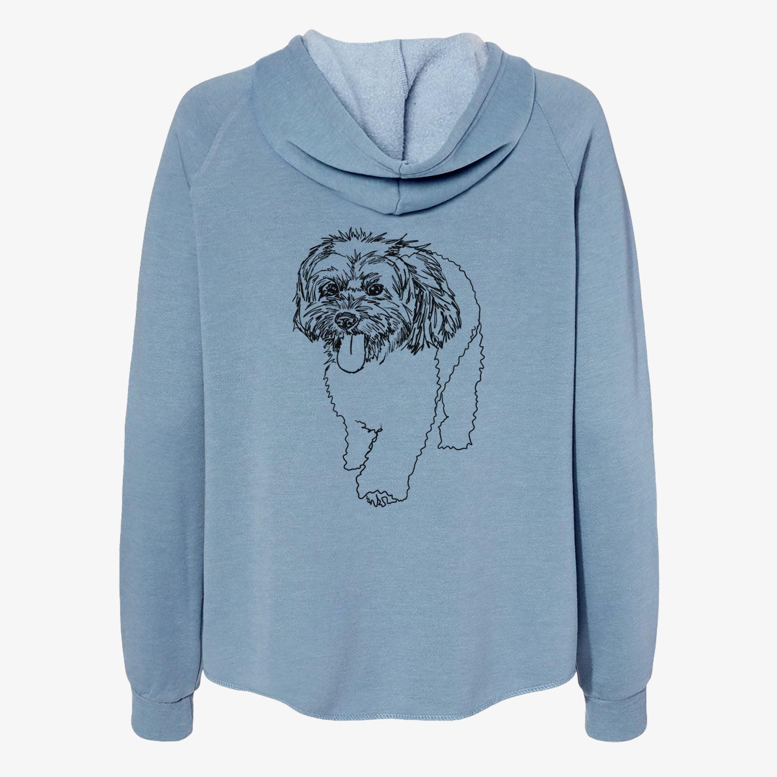 Doodled Benson the Havanese - Women's Cali Wave Zip-Up Sweatshirt