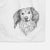 Doodled Bentley the Long Haired Dachshund Decorative Hand Towel