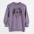 Doodled Bentley the Long Haired Dachshund - Unisex Pigment Dyed Crew Sweatshirt