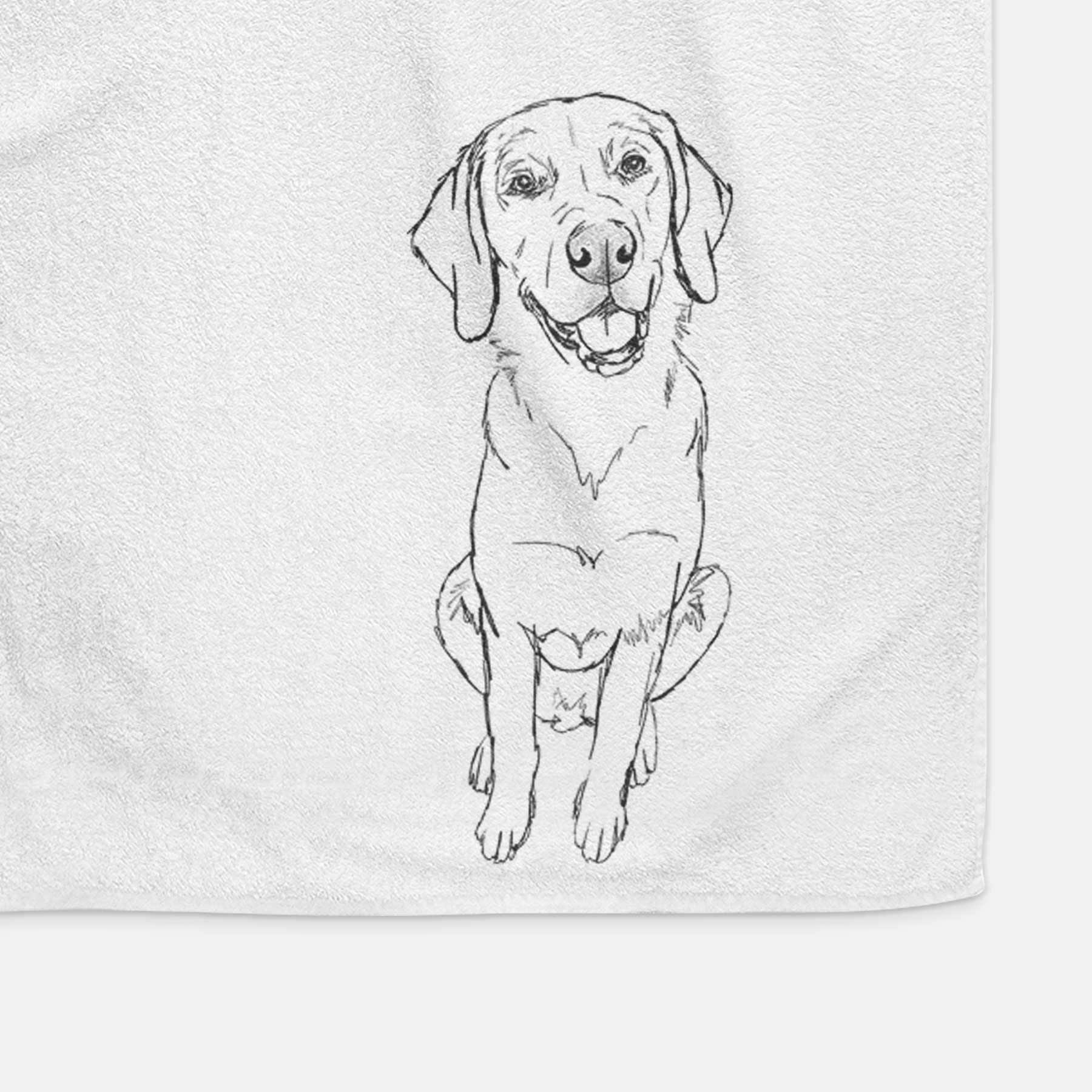 Doodled Bentley the Goldador Decorative Hand Towel