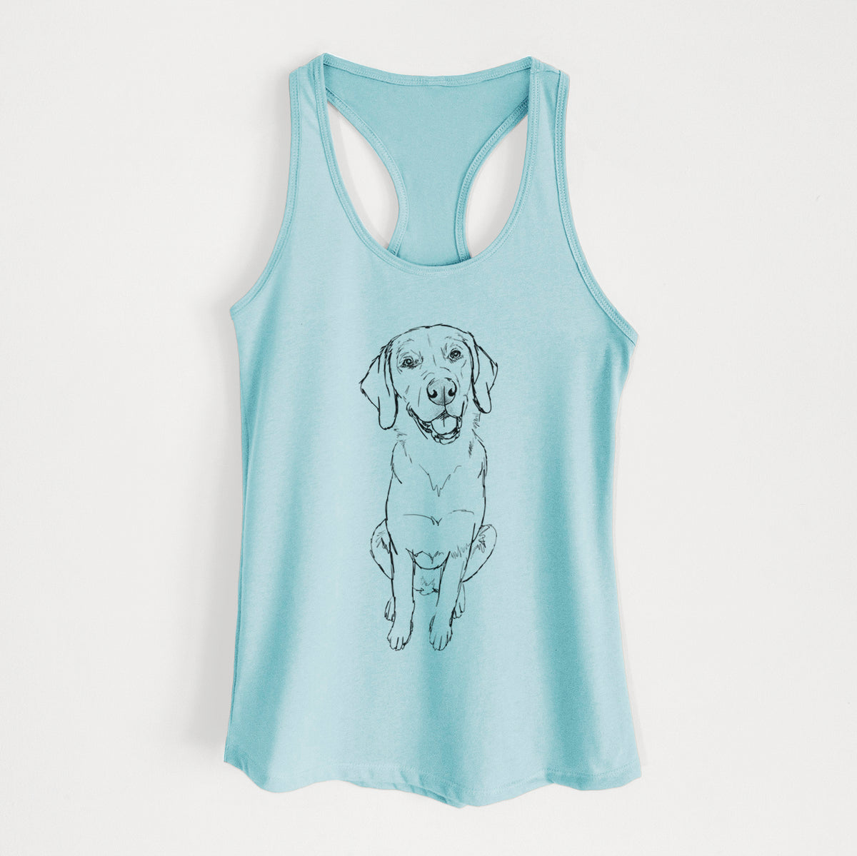 Doodled Bentley the Goldador - Women&#39;s Racerback Tanktop