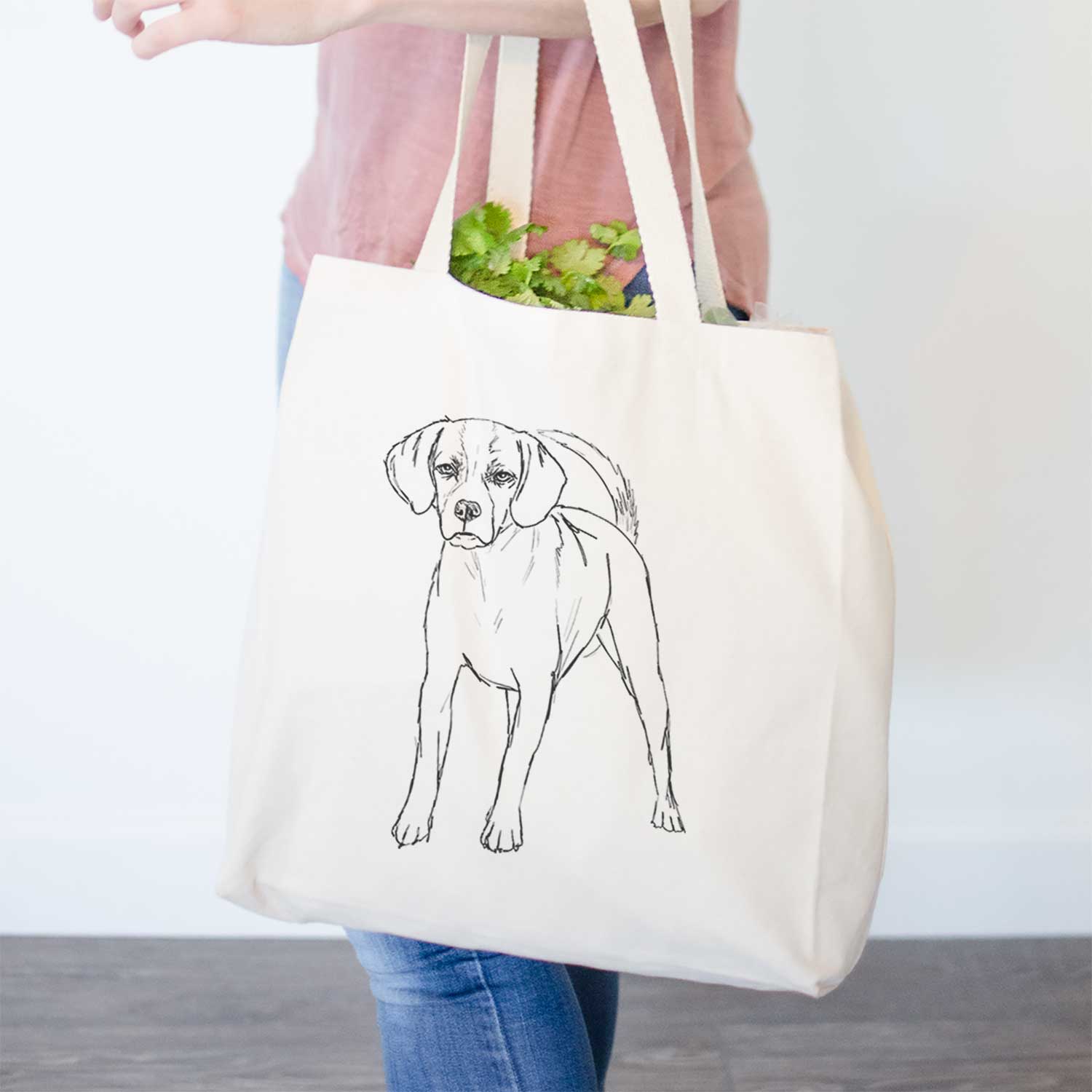 Doodled Bentley the Puggle - Tote Bag