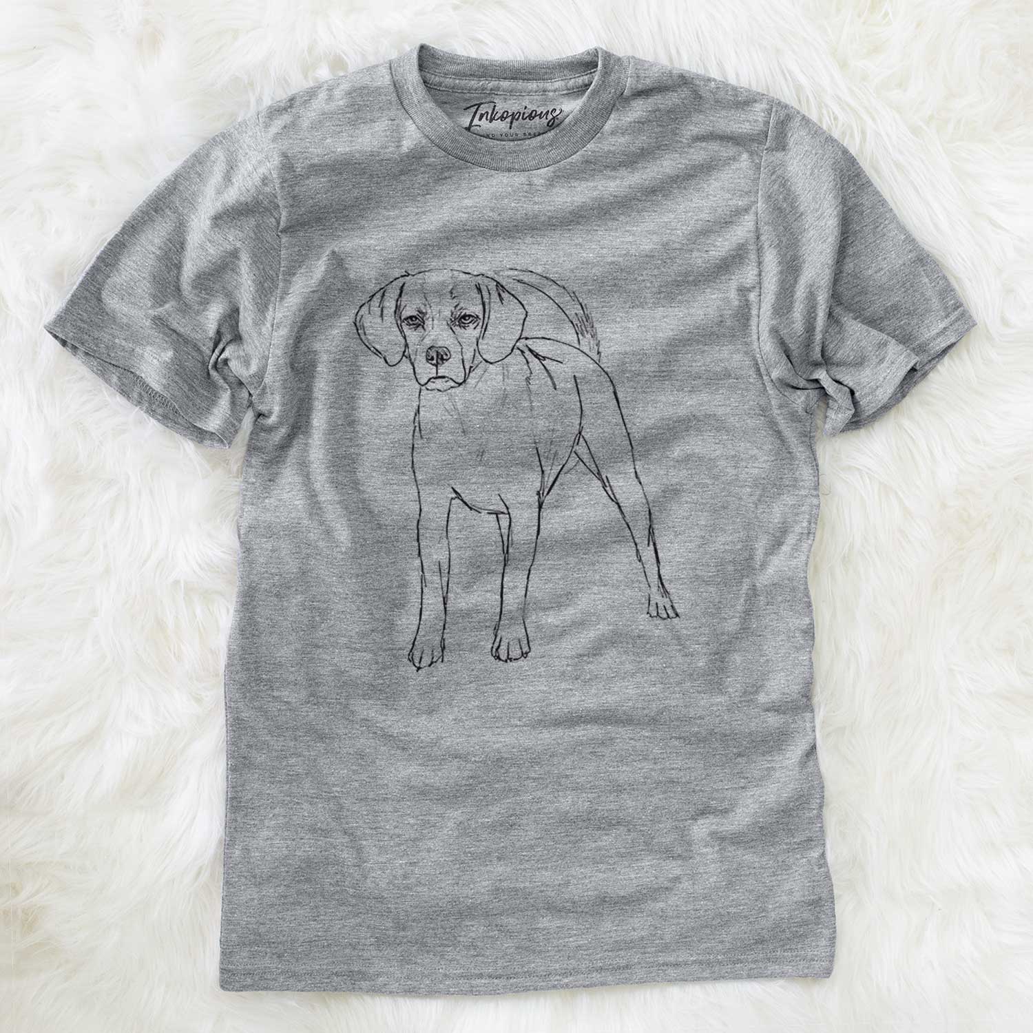 Doodled Bentley the Puggle - Unisex Crewneck