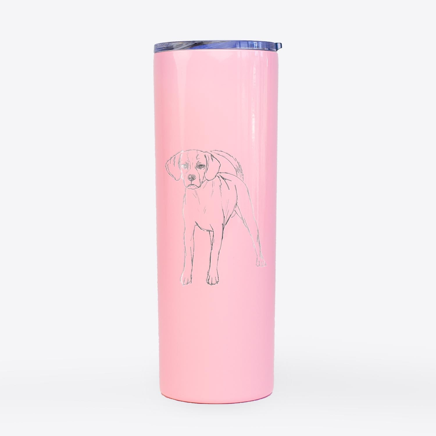 Doodled Bentley the Puggle - 20oz Skinny Tumbler