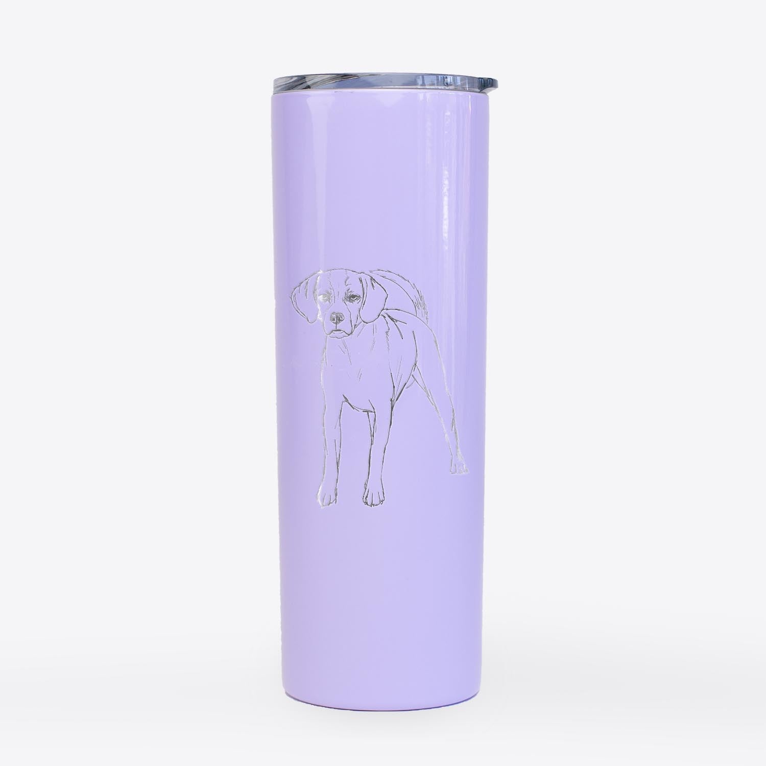 Doodled Bentley the Puggle - 20oz Skinny Tumbler