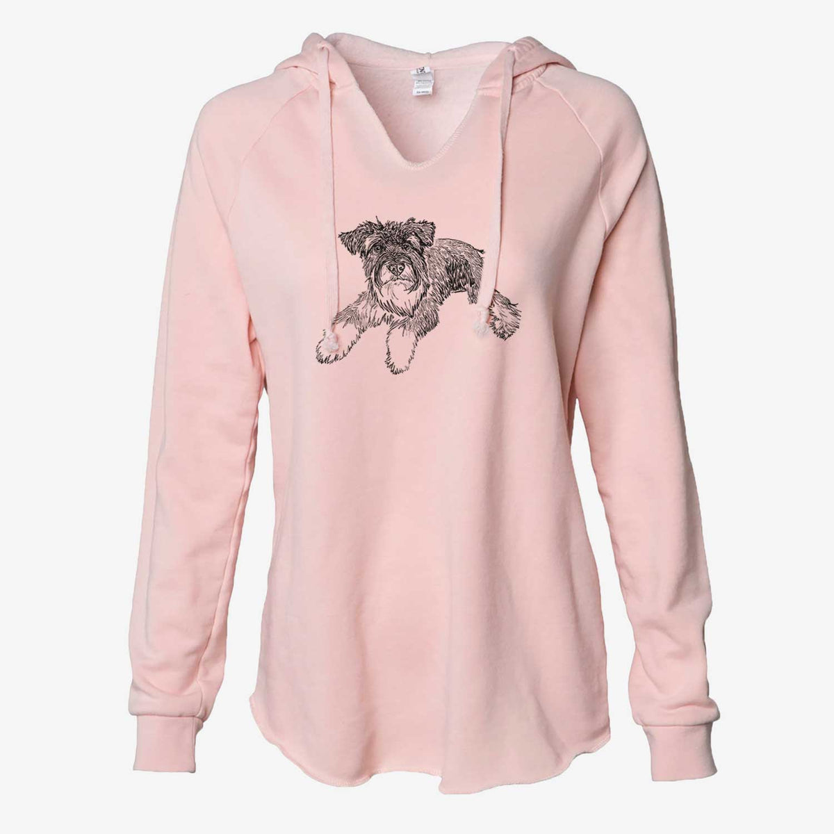 Doodled Bentley the Miniature Schnauzer - Cali Wave Hooded Sweatshirt