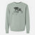 Doodled Bentley the Miniature Schnauzer - Unisex Pigment Dyed Crew Sweatshirt