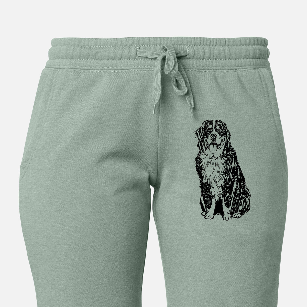 Doodled Bernese Mountain Dog - Women&#39;s Cali Wave Joggers