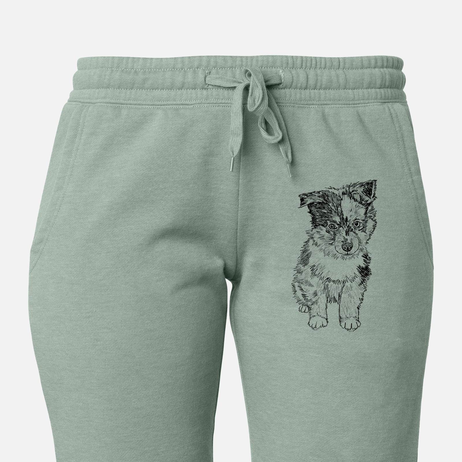 Doodled Bernie the Mini Aussie - Women's Cali Wave Joggers