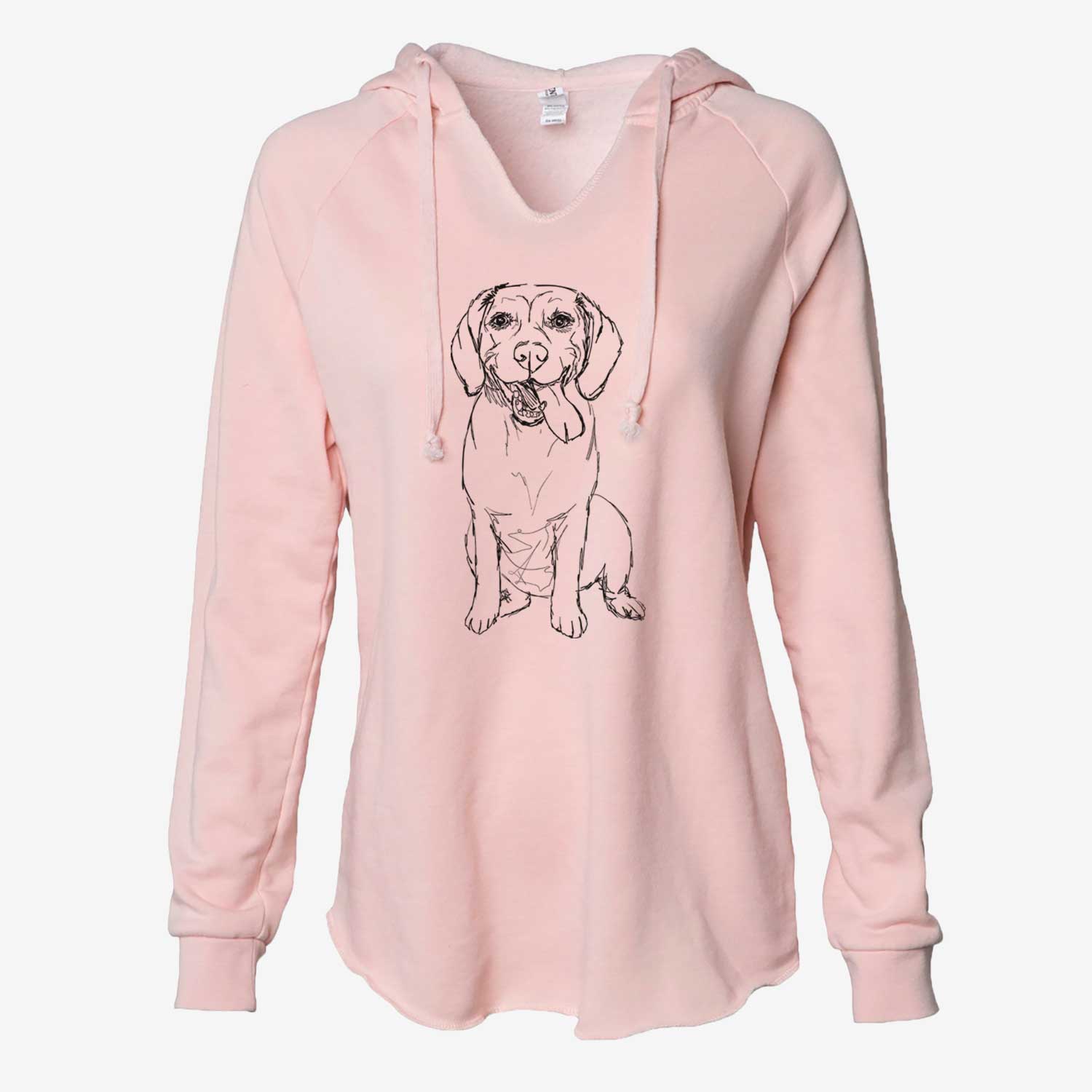 Doodled Bernie the Beagle - Cali Wave Hooded Sweatshirt