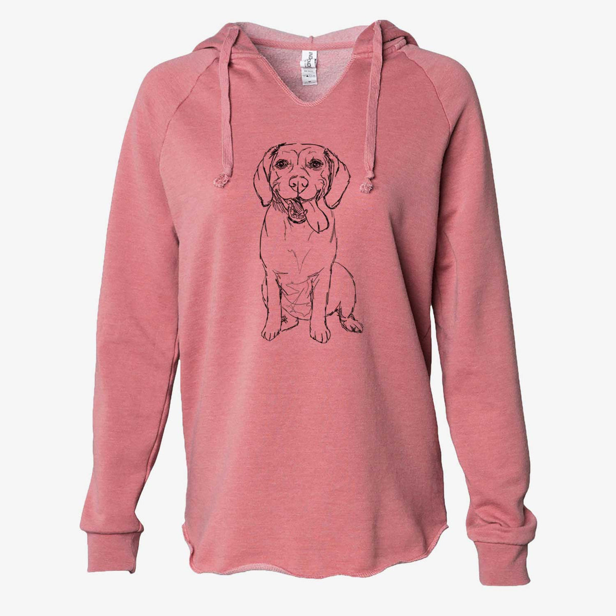 Doodled Bernie the Beagle - Cali Wave Hooded Sweatshirt