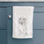 Doodled Bernie the Beagle Decorative Hand Towel