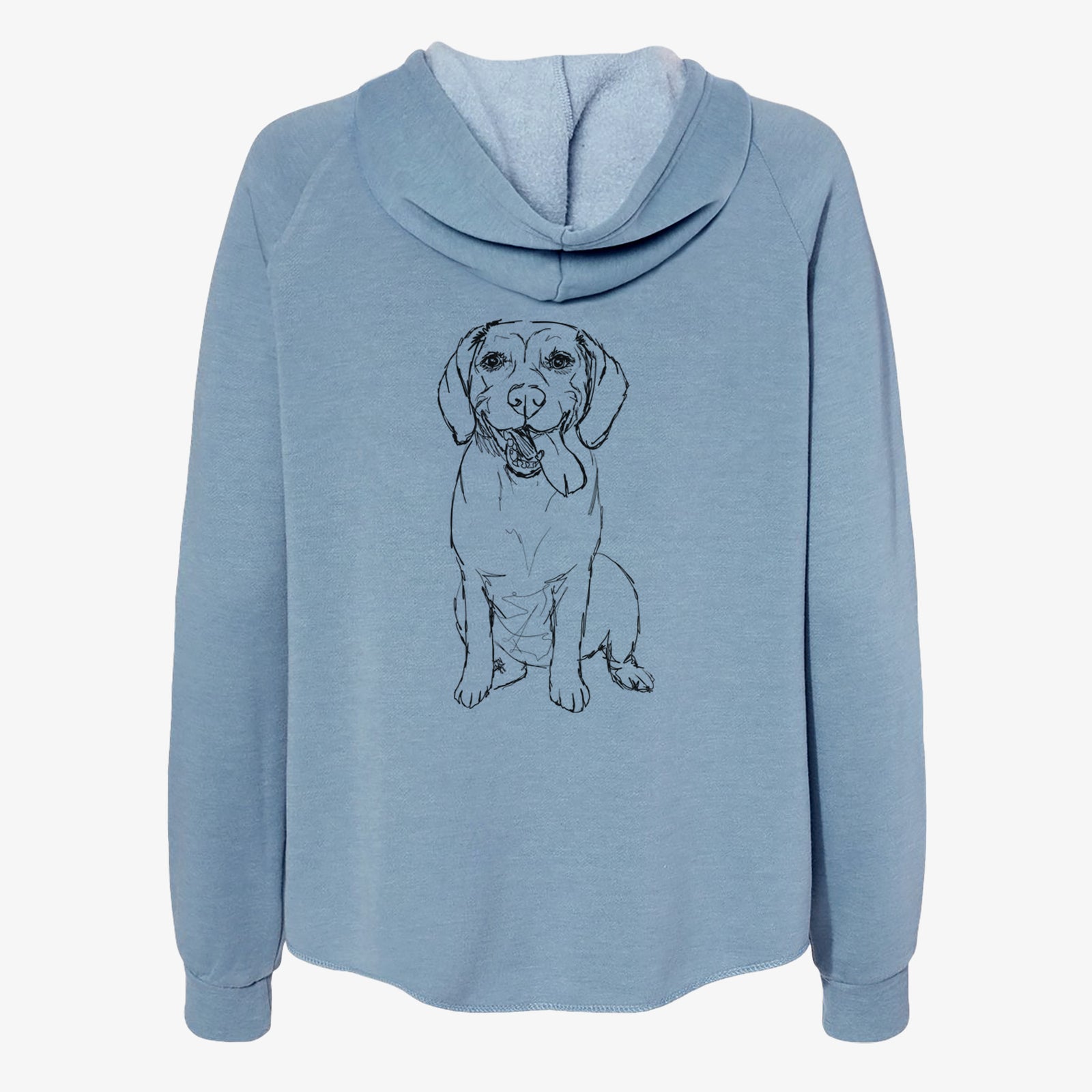 Doodled Bernie the Beagle - Women's Cali Wave Zip-Up Sweatshirt
