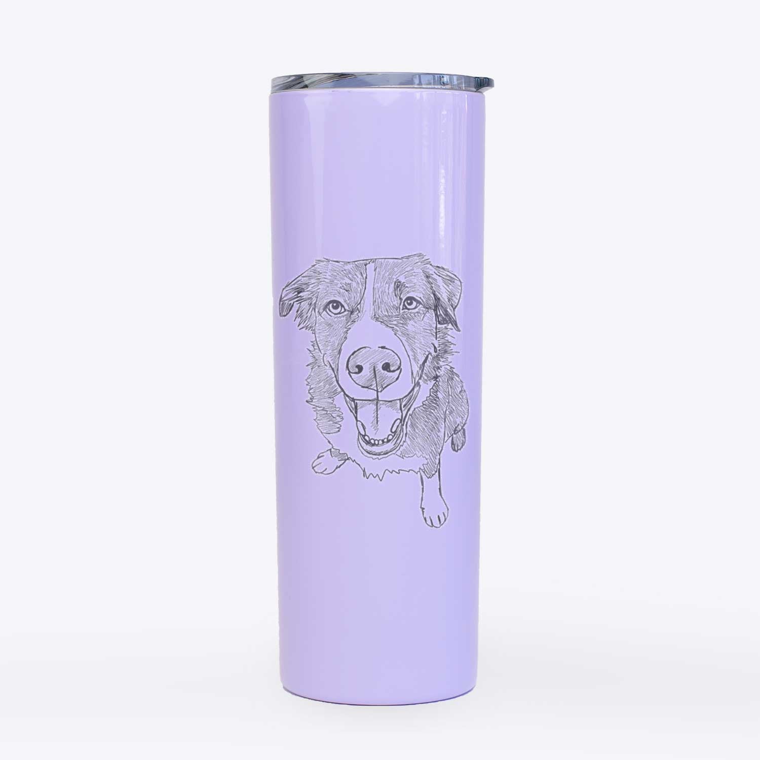 Doodled Bernie the Mixed Breed - 20oz Skinny Tumbler