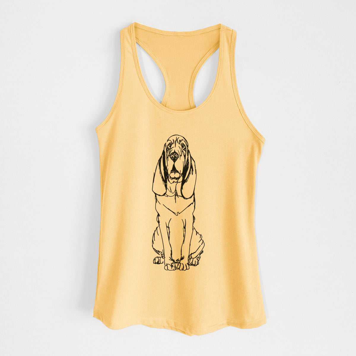 Doodled Bloodhound - Women's Racerback Tanktop