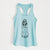 Doodled Bloodhound - Women's Racerback Tanktop