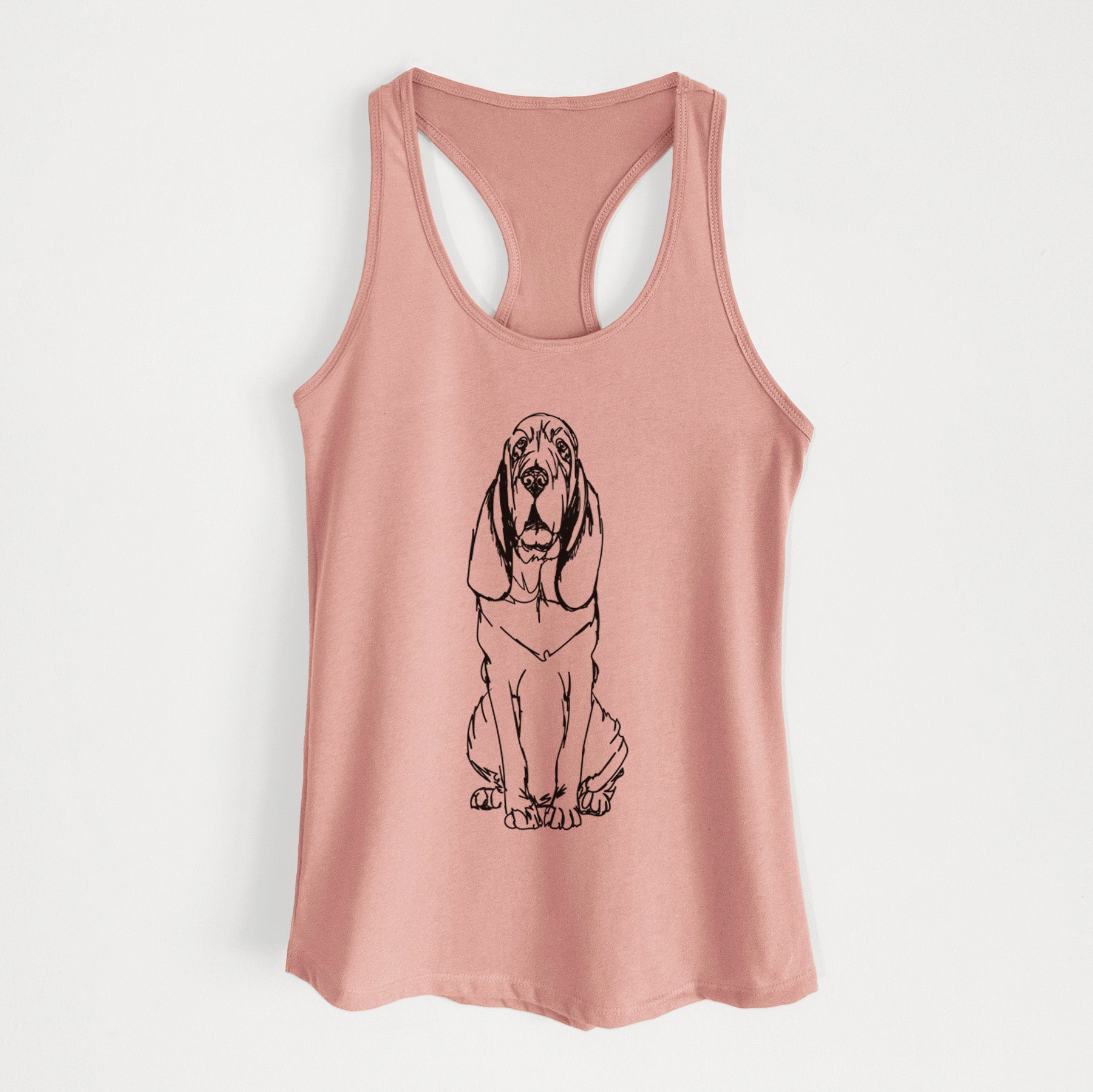 Doodled Bloodhound - Women's Racerback Tanktop