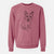 Doodled Boo the Mixed Breed - Unisex Pigment Dyed Crew Sweatshirt