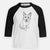 Doodled Boo the Mixed Breed - Youth 3/4 Long Sleeve