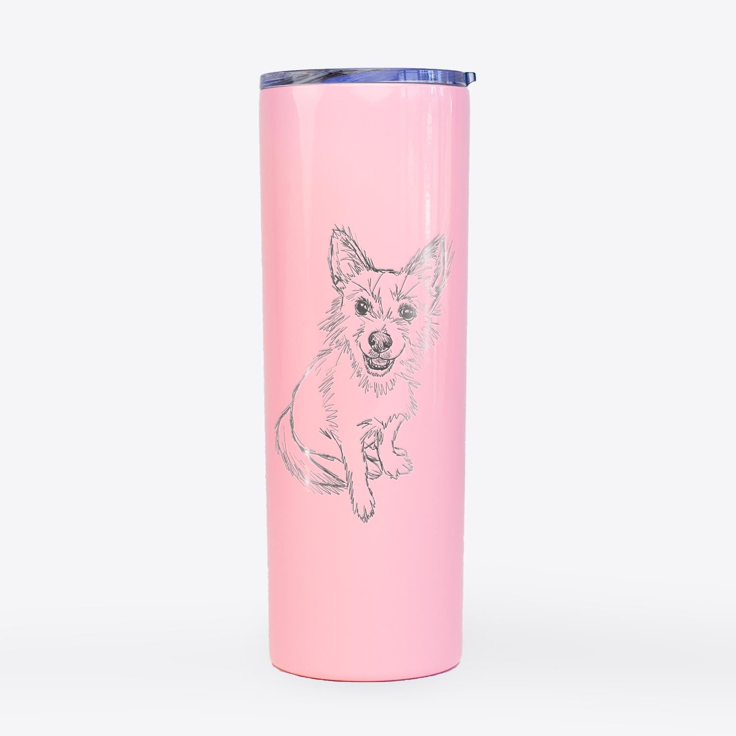 Doodled Boo the Mixed Breed - 20oz Skinny Tumbler