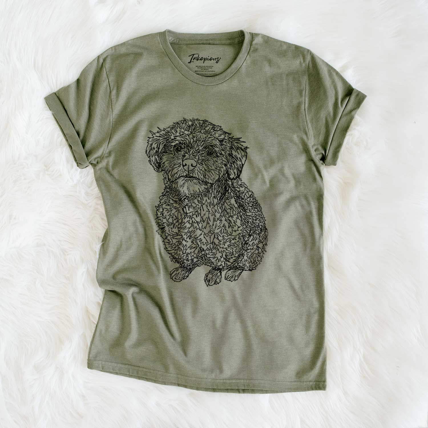 Doodled Boomer the Toy Poodle - Unisex Crewneck