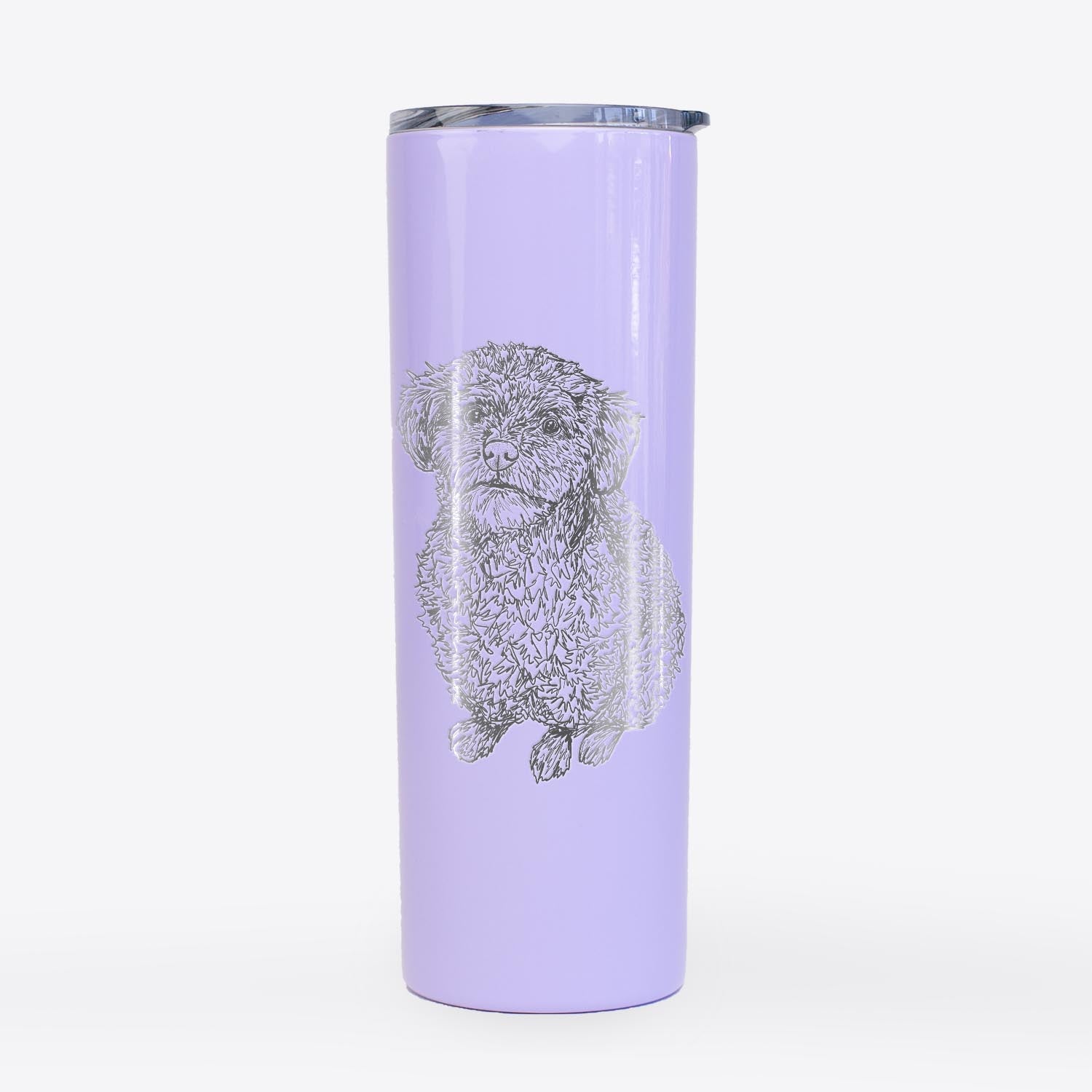 Doodled Boomer the Toy Poodle - 20oz Skinny Tumbler