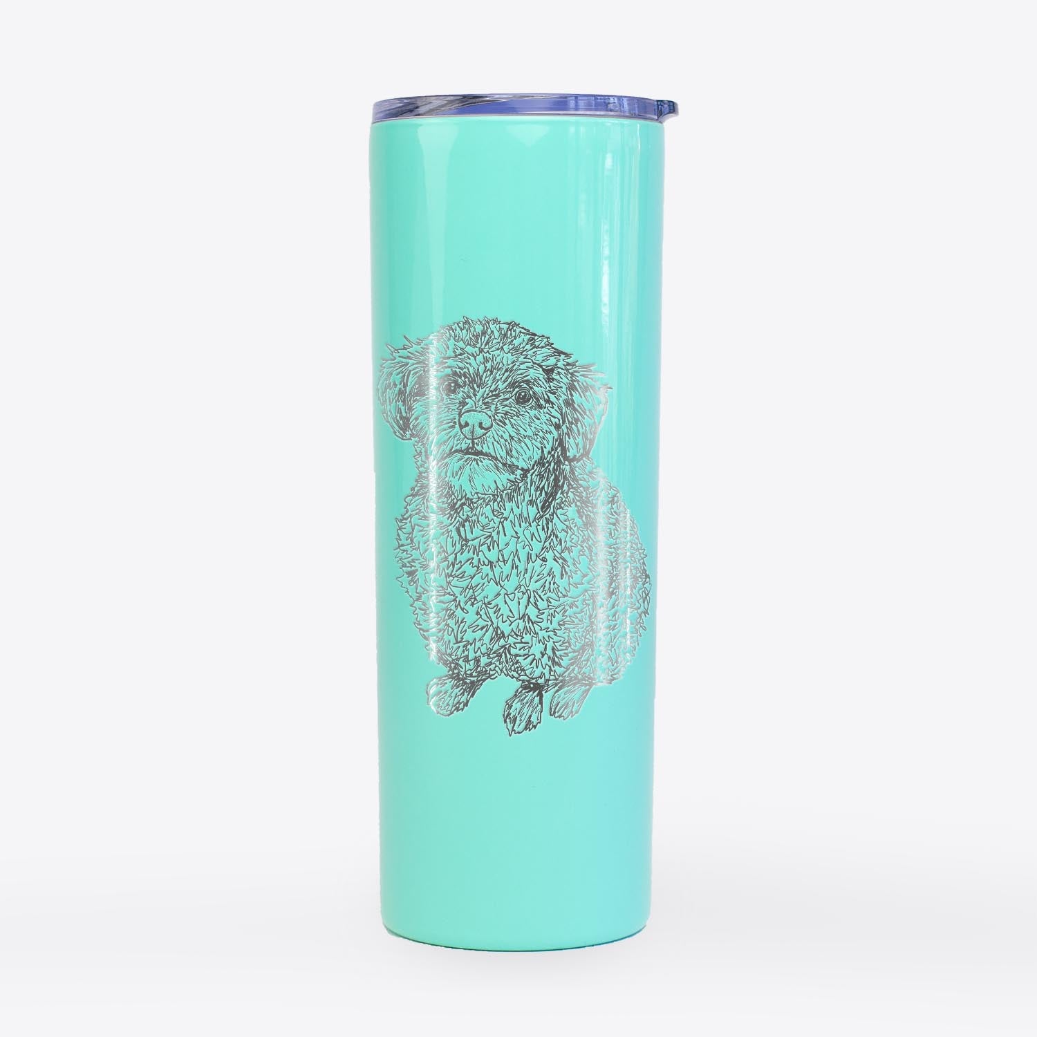 Doodled Boomer the Toy Poodle - 20oz Skinny Tumbler