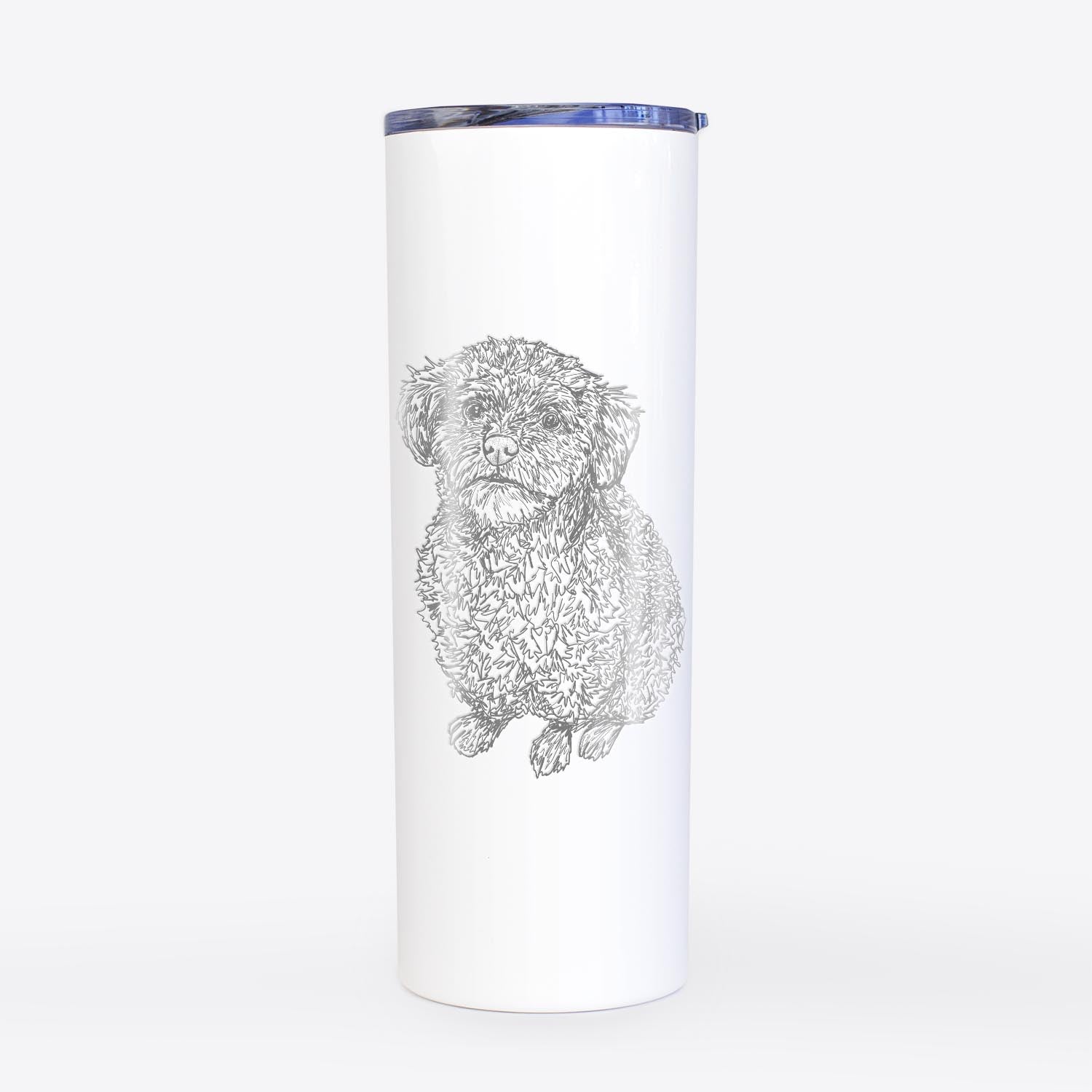 Doodled Boomer the Toy Poodle - 20oz Skinny Tumbler