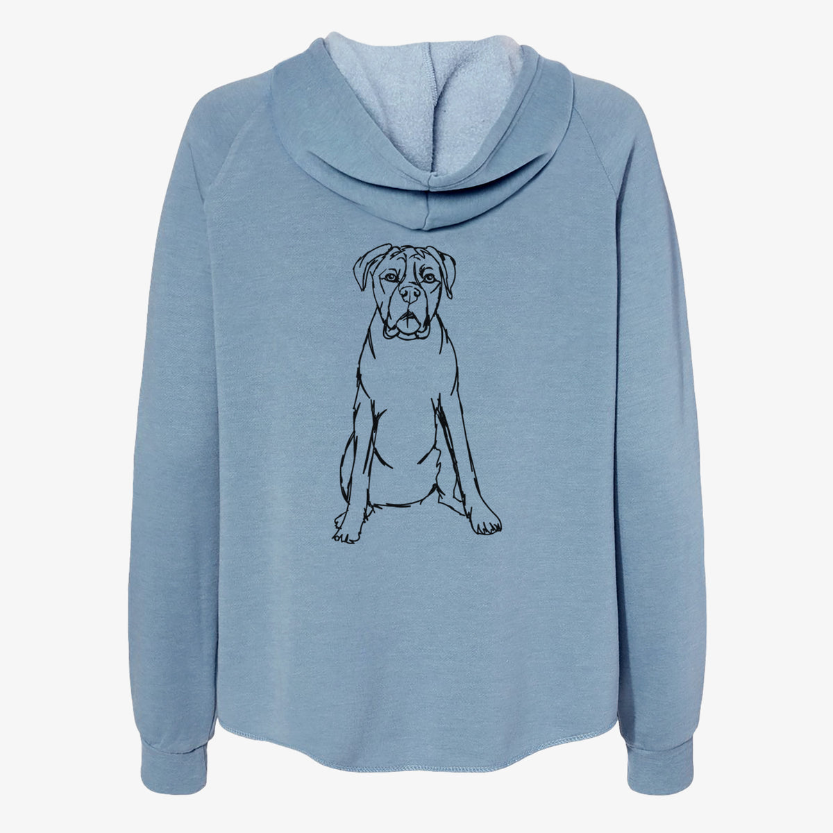 Doodled Boxer - Women's Cali Wave Zip-Up Sweatshirt