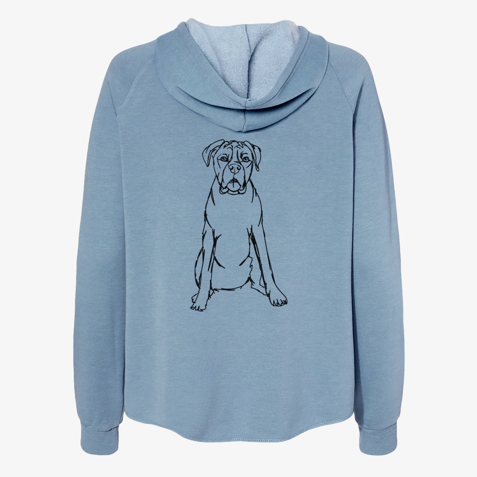 Doodled Boxer - Women's Cali Wave Zip-Up Sweatshirt